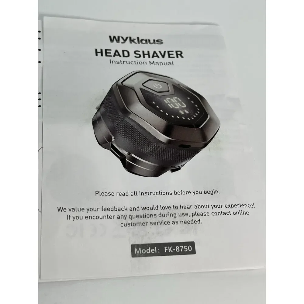 Electric Head Shaver For Men Bald 6D Floating Head Compact Model FK-8750